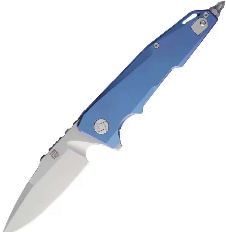 Pocket Knives * | Atz1706Gbu Artisan Predator Framelock Pocket Knife Blue