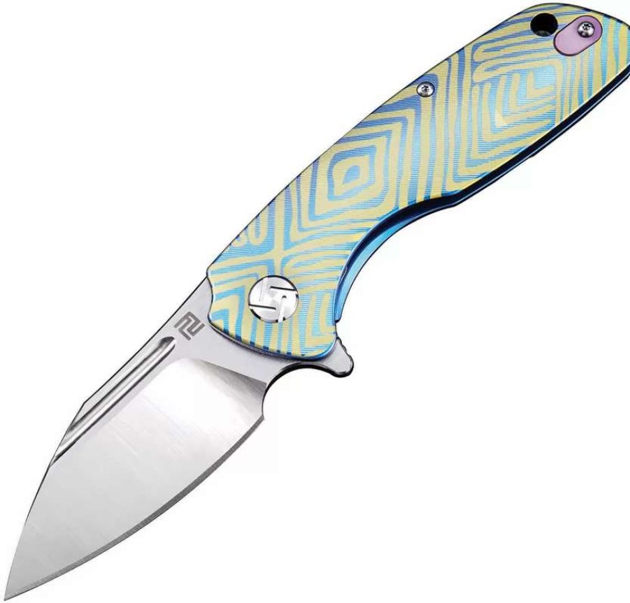 Pocket Knives * | Atz1825Gbu03 Artisan Wren Framelock Pocket Knife Blue