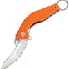 Pocket Knives * | Atz1811Poef Artisan Cobra Linerlock Pocket Knife Orange D2