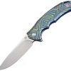 Pocket Knives * | Atz1702Gbu03 Artisan Tradition Linerlock Pocket Knife Blue/Gold