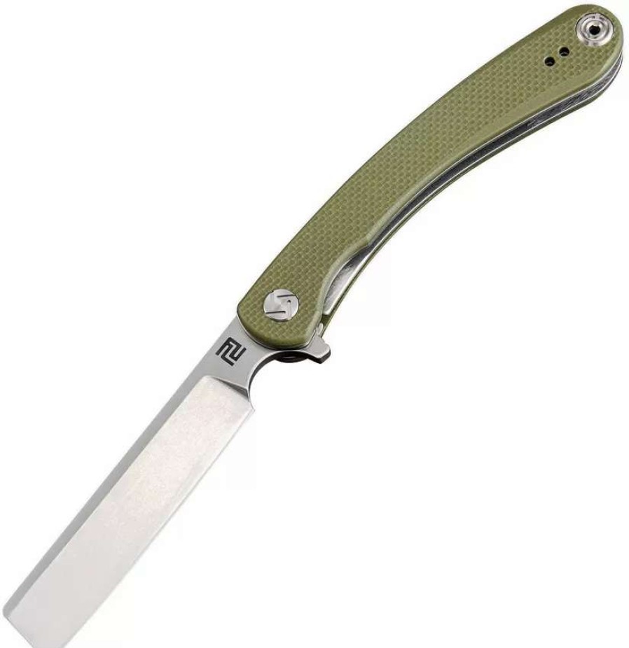 Pocket Knives * | Atz1817Pgnf Artisan Orthodox Linerlock Pocket Knife Green