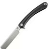 Pocket Knives * | Atz1817Gdbk Artisan Orthodox Framelock Pocket Knife Black Damascus