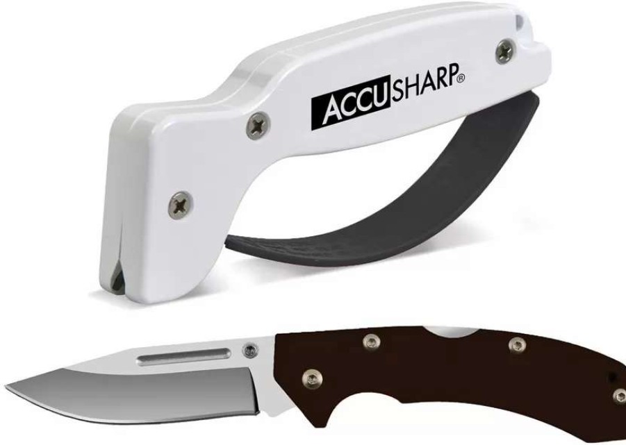 Pocket Knives * | As717C Accusharp Lockback Pocket Knife/Sharpener Combo