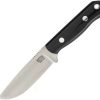 Hunting Knives * | Ba07002Mbc Bark River Bravo Necker Ii Knife Black Canvas Micarta