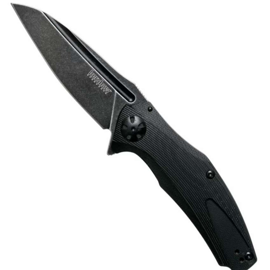 Spring Assisted * | Kershaw 7007Blkbw Natrix Spring Assist Knife, Blackwash Blade