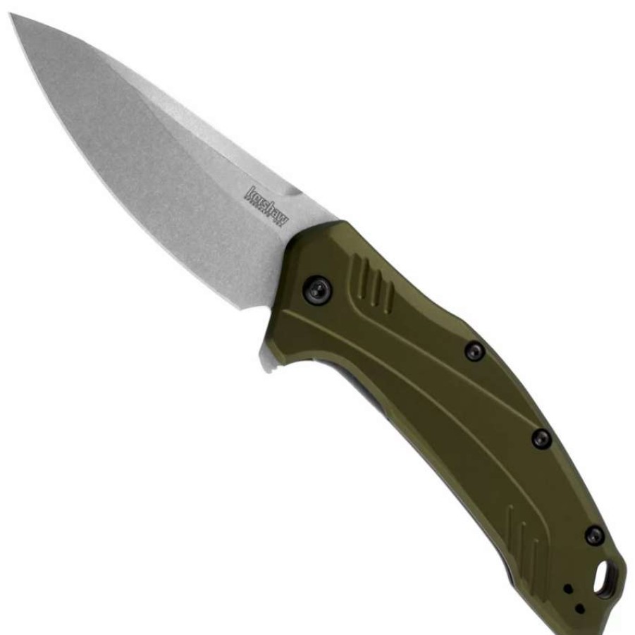 Spring Assisted * | Kershaw Olive Link Spring Assist Knife, Cpm-20Cv Blade