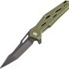 Pocket Knives * | Atz1812Pbgn Artisan Interceptor Linerlock Pocket Knife Green D2