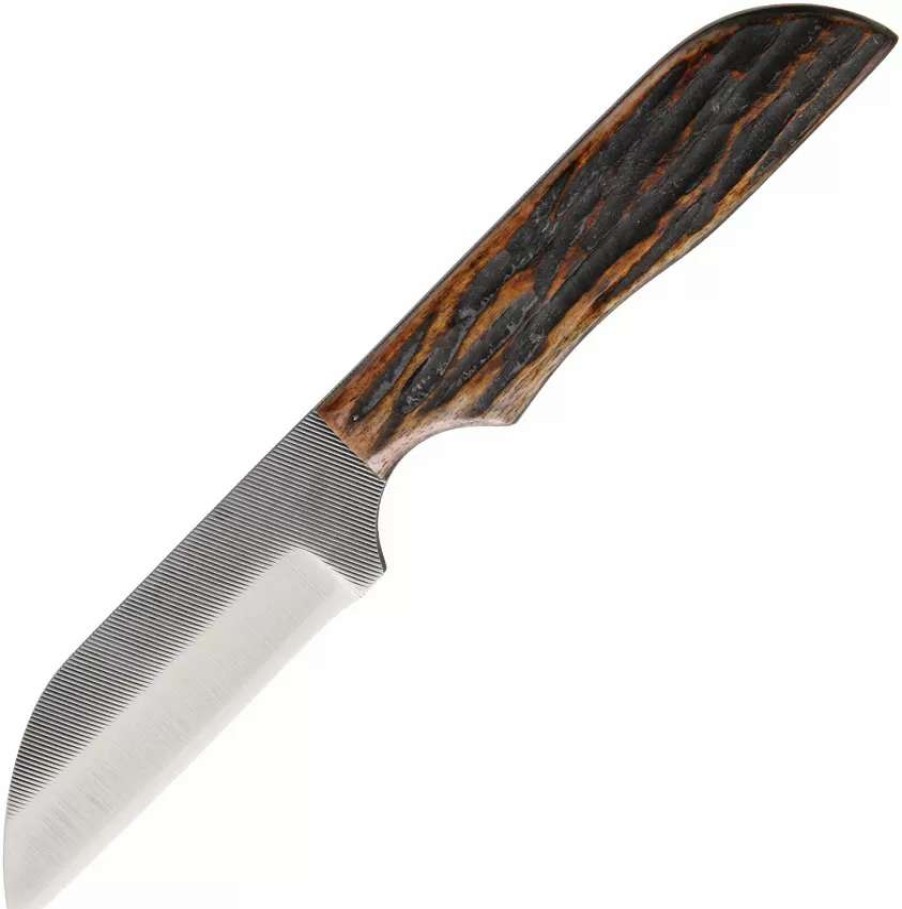 Hunting Knives * | Azwk4Ajb Anza Fixed Blade Knife Amber Bone