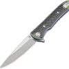 Pocket Knives * | Atz1707Gsbu02 Artisan Small Shark Framelock Pocket Knife