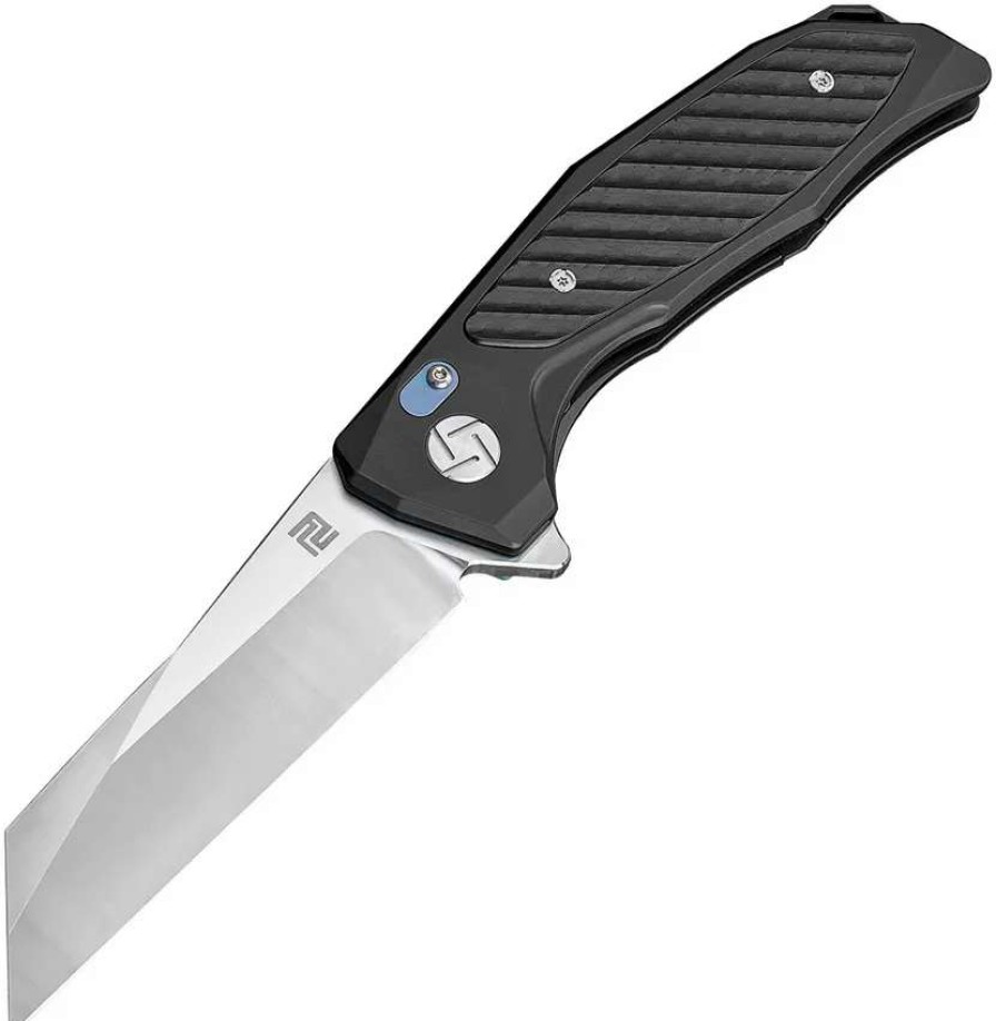 Pocket Knives * | Atz1809Gbkm Artisan Falcon Framelock Pocket Knife Black M390