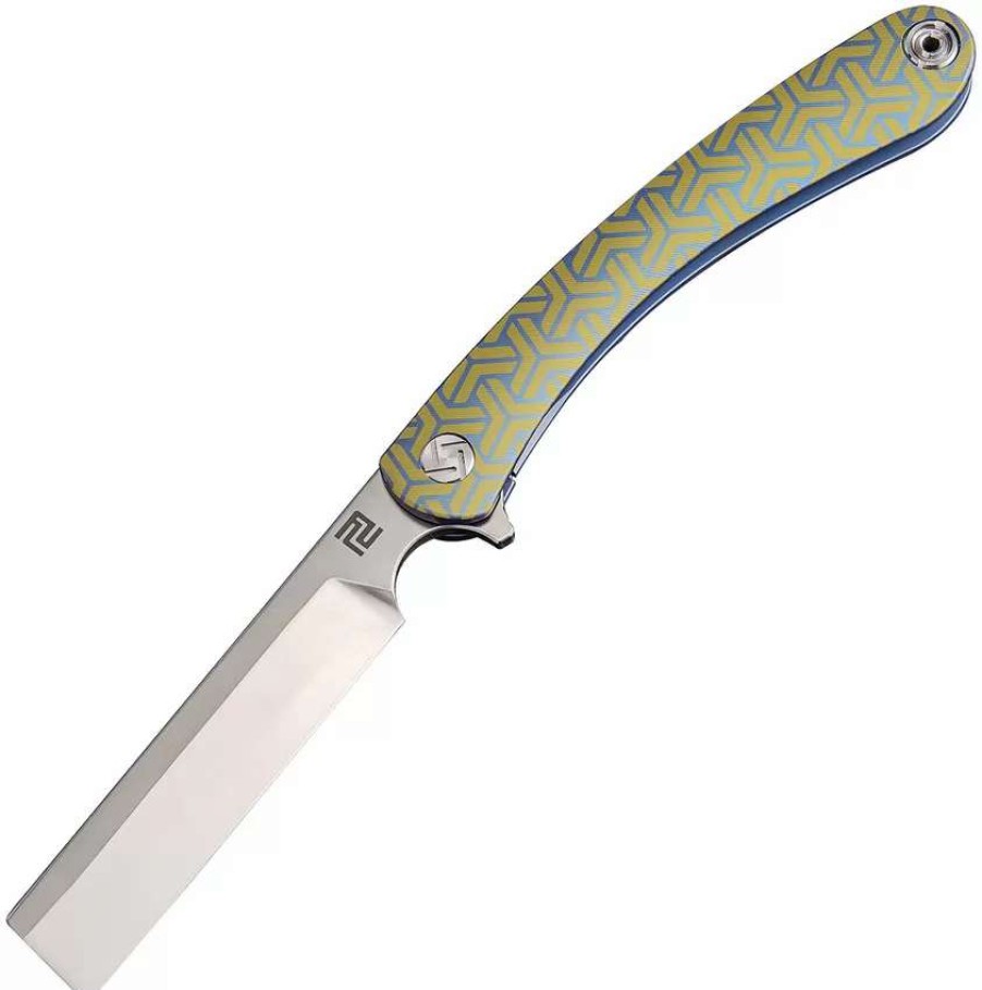 Pocket Knives * | Atz1817Gsbu02 Artisan Orthodox Framelock Pocket Knife S35Vn