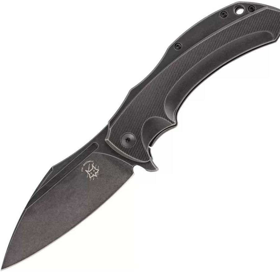 Pocket Knives * | Bas216T Bastinelli Creations Shadow Framelock Pocket Knife