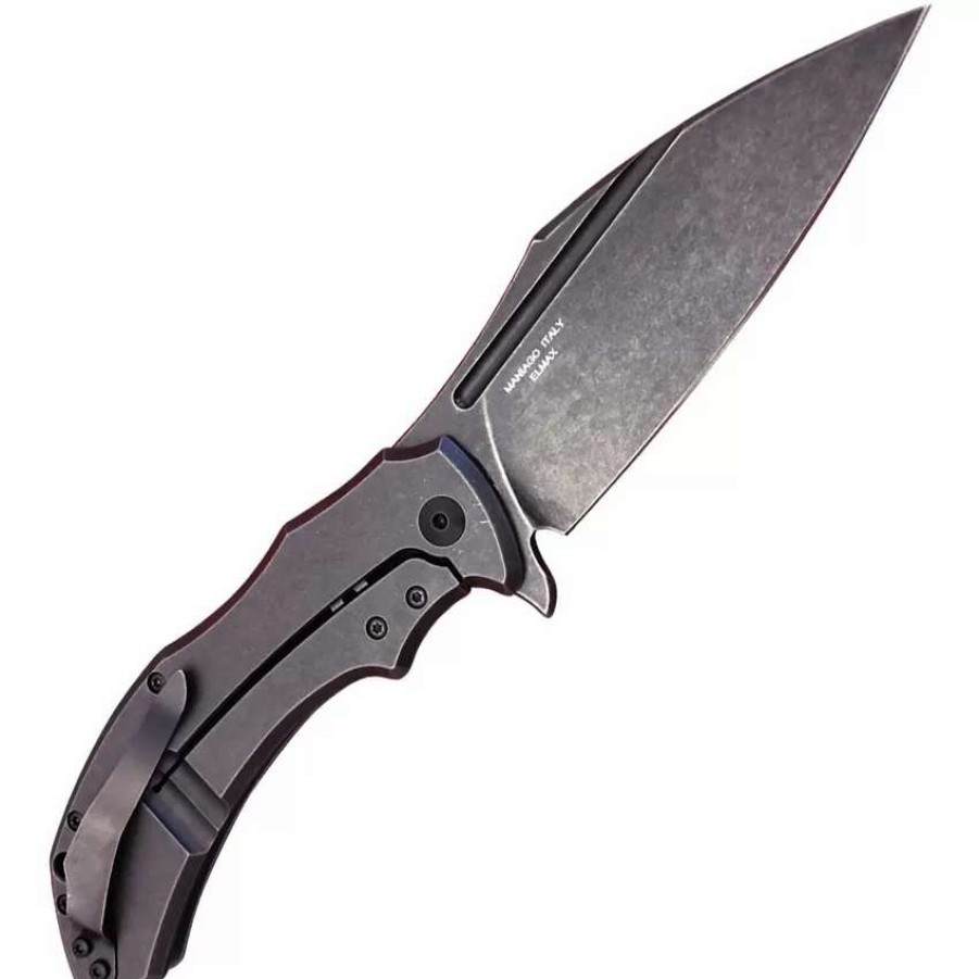 Pocket Knives * | Bas216T Bastinelli Creations Shadow Framelock Pocket Knife