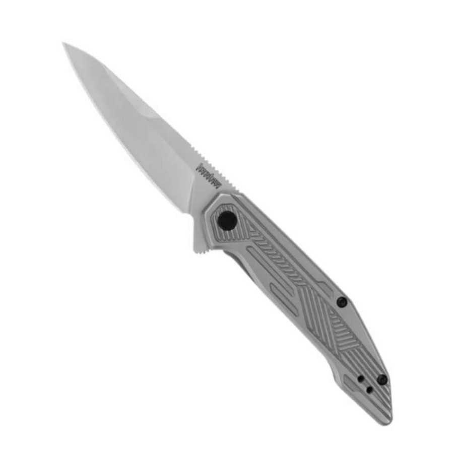 Spring Assisted * | Kershaw Terran Assisted Flipper Knife, Bead Blast Blade