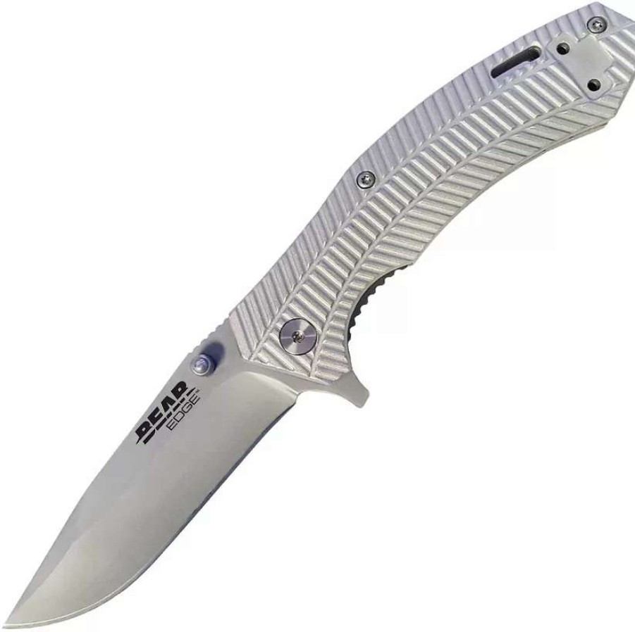 Pocket Knives * | Bc61109 Bear & Son Bear Edge Sideliner Linerlock Pocket Knife Aluminum