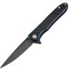 Pocket Knives * | Atz1707Psbbkf Artisan Small Shark Linerlock Pocket Knife D2 Black