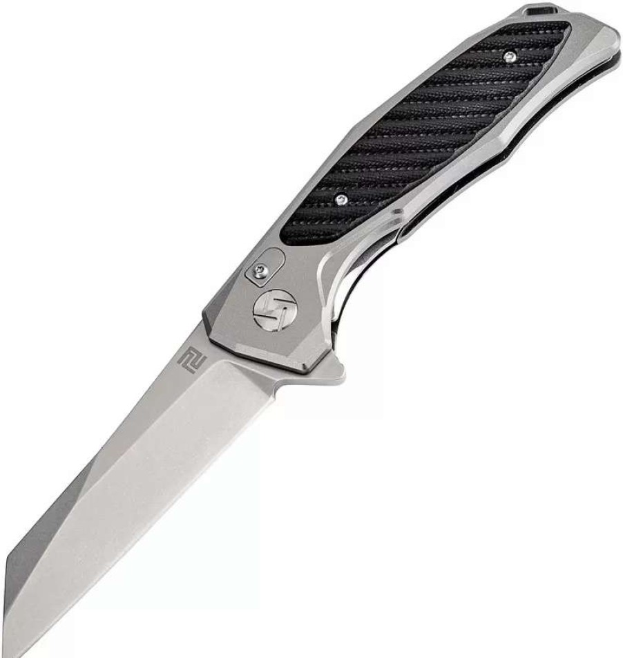 Pocket Knives * | Atz1809Pgbk Artisan Falcon Linerlock Pocket Knife Gray D2