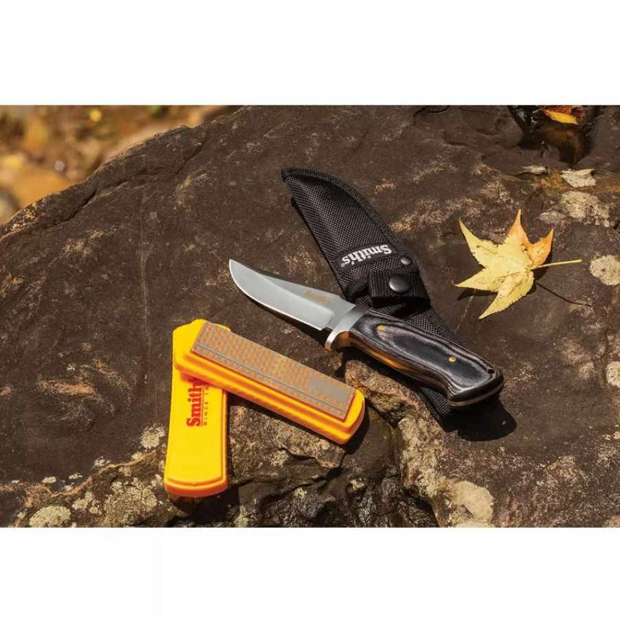 Hunting Knives * | Ac50973 Smith'S Fixed Blade Knife And Stone Combo