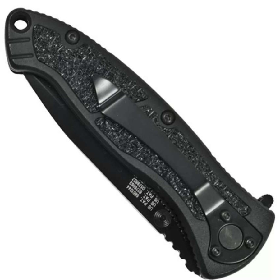 Spring Assisted * | Smith & Wesson Medium Swatmbs Spring Assist Knife, Black Handle, Black Combo Blade