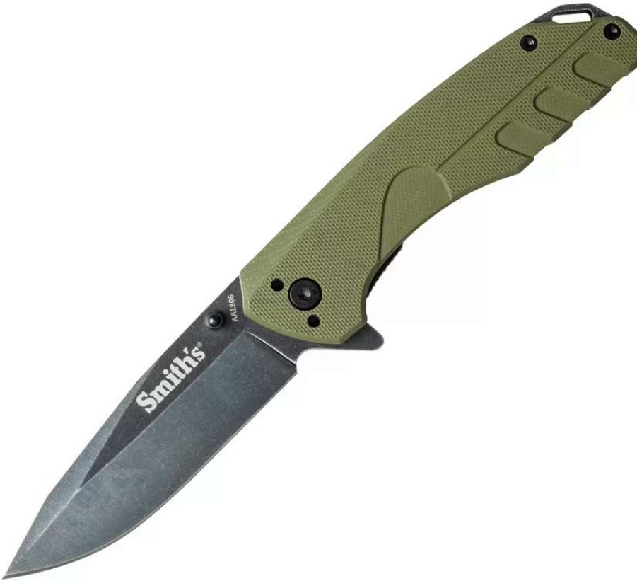 Pocket Knives * | Ac50996 Smith'S Battle Plan Linerlock Pocket Knife Od