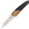 Pocket Knives * | Amr201802 Amare Pocket Peak Linerlock Pocket Knife Gold